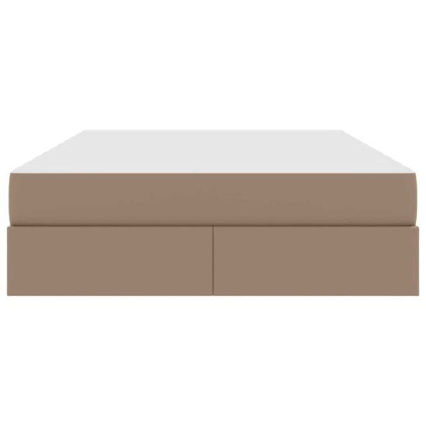 Легло с място за съхранение и матрак Капучино 140 x 200 cm