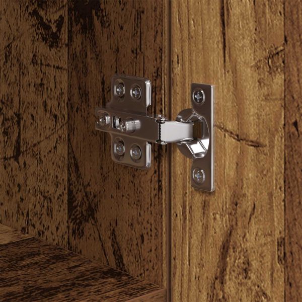 Служебен шкаф с чекмедже 3 pcs Старо дърво Инженерно дърво