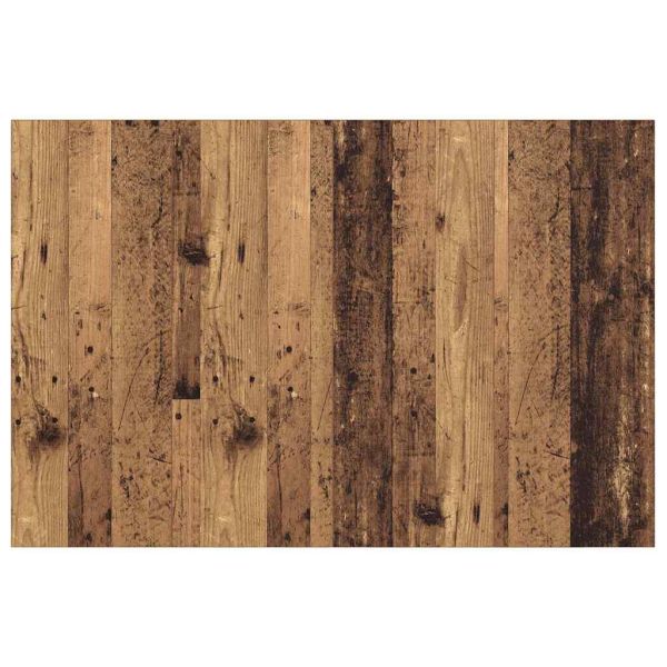 Табла с шкаф с чекмедже 3 pcs Старо дърво Инженерно дърво