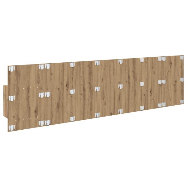 Табла с шкаф с чекмедже с таблото 3 pcs Дъб Инженерно дърво