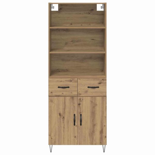 Висок шкаф с чекмедже Дъб 69,5 x 34 x 180 см Инженерно дърво