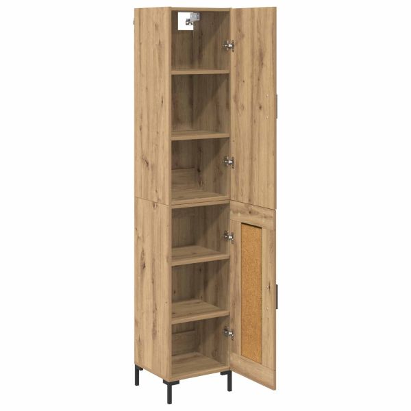 Висок шкаф Дъб 69,5 x 34 x 180 см Инженерно дърво