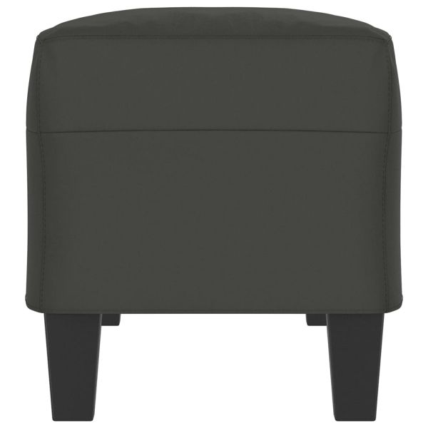 Пейка, тъмносива, 100x35x41 см, микрофибърен плат