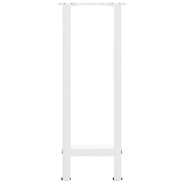 Крака за конзолна маса, бели, 2 бр., 38 x (72-73) см, стомана