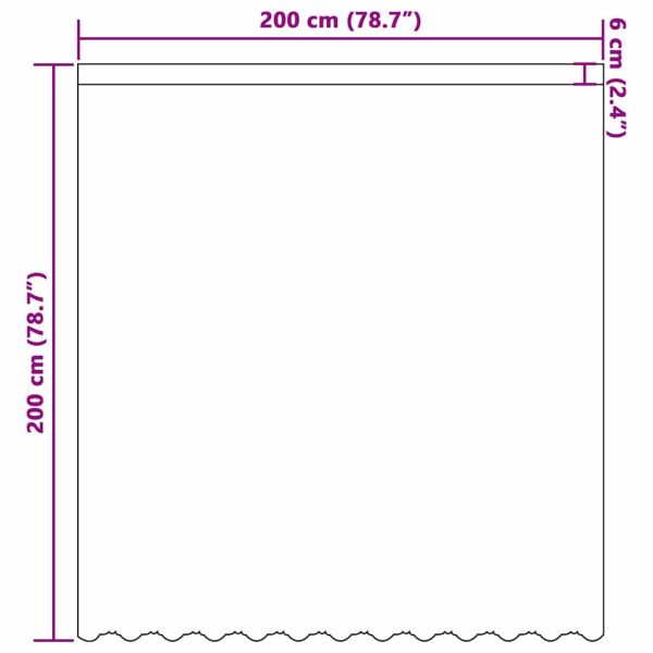 Перде от дантела С завеси Бяло 200 x 200 cm Полиестер