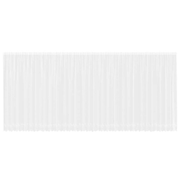 Перде от дантела С завеси Бяло 900 x 240 см Полиестер
