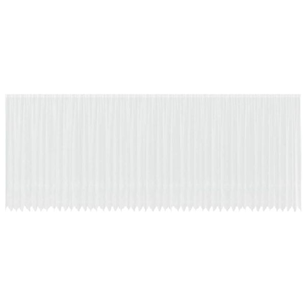 Перде от дантела С завеси Бяло 1200 x 280 см Полиестер