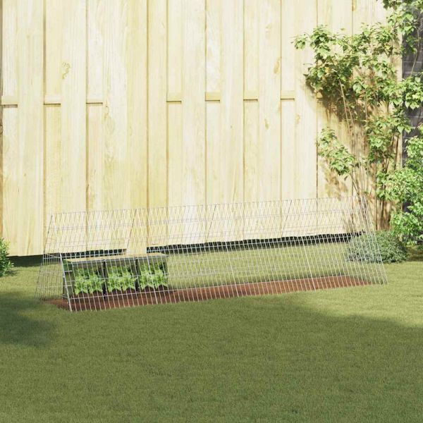 Клетка за заек Сребрист 650 x 55 x 55 см Галванизирана стомана