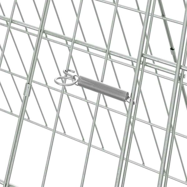 Клетка за заек Сребрист 650 x 55 x 55 см Галванизирана стомана