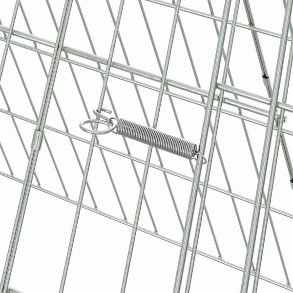 Клетка за заек Сребрист 650 x 55 x 55 см Галванизирана стомана