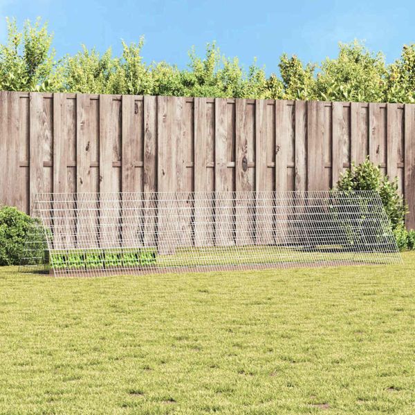 Клетка за заек Сребрист 215 x 100 x 85 см Галванизирана стомана