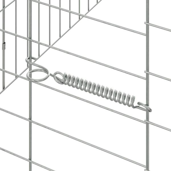 Клетка за заек Сребрист 400 x 78 x 78 см Галванизирана стомана