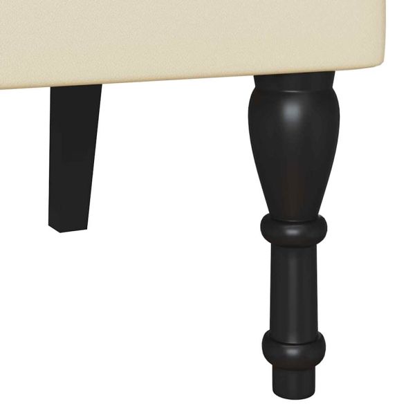 Пейка Честърфилд Крем 120.5 x 65 x 75 см Изкуствена