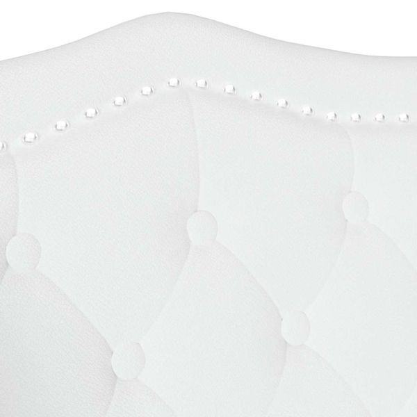 Пейка Честърфилд Бяло 120.5 x 65 x 75 см Изкуствена