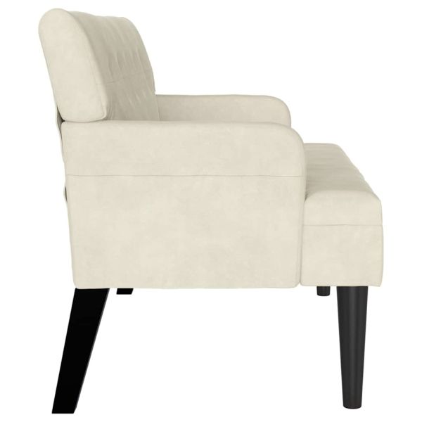 Пейка Честърфилд Крем 112 x 65,5 x 75 см Кадифе