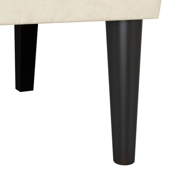 Пейка Честърфилд Крем 112 x 65,5 x 75 см Кадифе