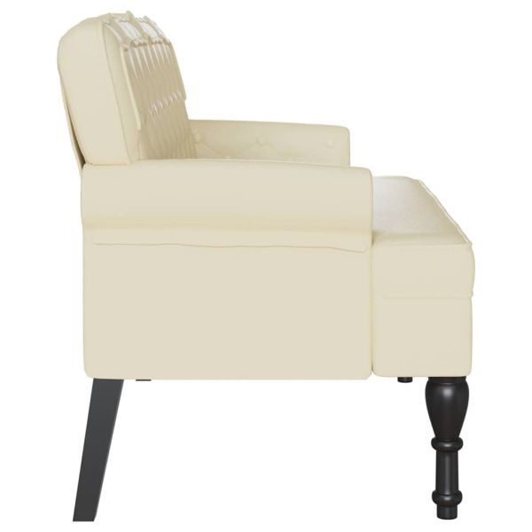 Пейка Честърфилд Крем 119.5 x 64.5 x 75 см Изкуствена