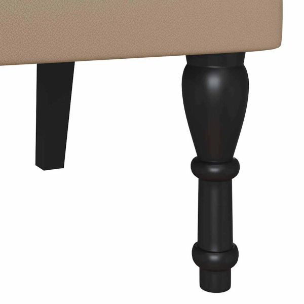 Пейка Честърфилд Капучино 119.5 x 64.5 x 75 см Изкуствена