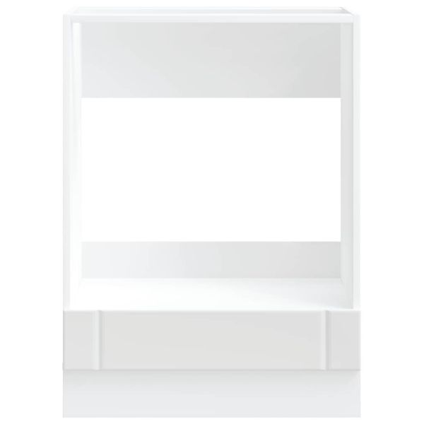 Шкаф за фурна, Lucca, бял, инженерно дърво