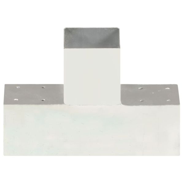 Конектор за греди T-образен поцинкован метал 91x91 мм