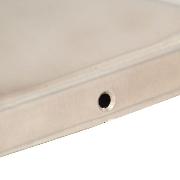 Пирамидни капаци за оградни стълбове 6 бр инокс 81x81 мм