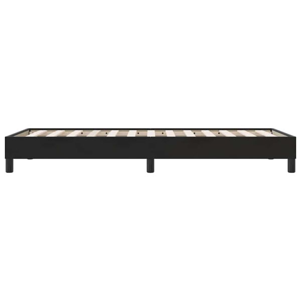 Box Spring Легло без матрак Черно 80x210 cm Кадифе