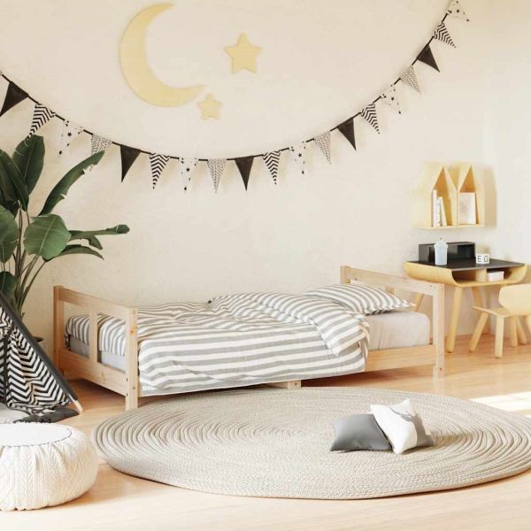 Рамка за детско легло 80x160 см масивна борова дървесина