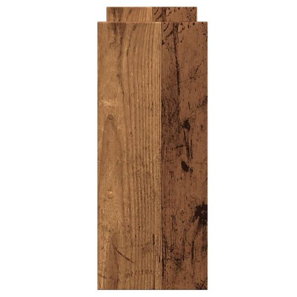 Органайзер за бюро, старо дърво, 40x17x41 см, инженерно дърво