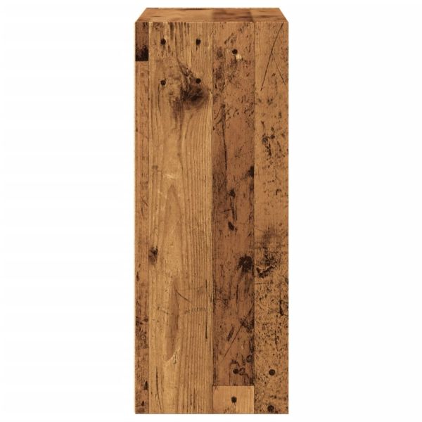 Библиотека, старо дърво, 60x30x77 см, инженерно дърво