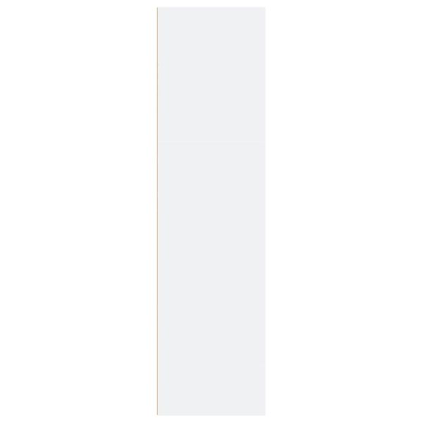 Библиотека, бяла, 60x30x114 см, инженерно дърво