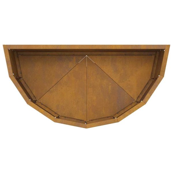 Кашпа Ръждясало 60 x 30 x 35 см Патинираща стомана