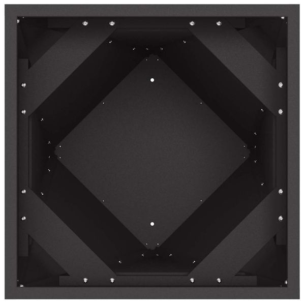 Кашпа Черно 30 x 30 x 75 см Стомана