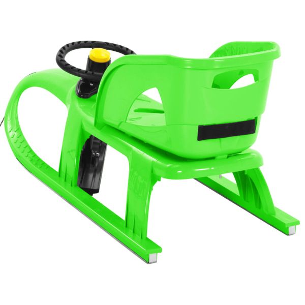 Шейна със седалка и кормило зелена 102,5x40x23 см полипропилен