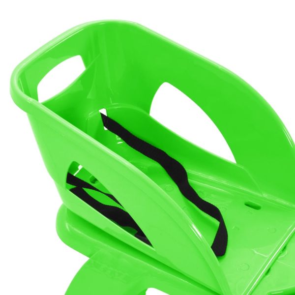 Шейна със седалка и кормило зелена 102,5x40x23 см полипропилен