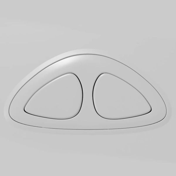 Тоалетно казанче с долен вход за вода, 3/6 л, сиво