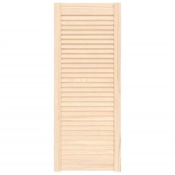 Врата за шкаф с решетен дизайн 99,3x39,4 см борово дърво масив