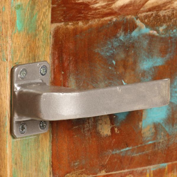 Маса за кафе, 85x55x40 см, масивно регенерирано дърво