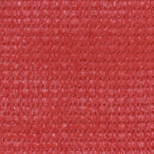 Балконски параван, червен, 120x500 см, HDPE