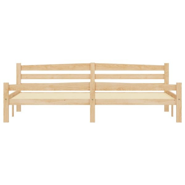Рамка за легло, борово дърво масив, 200x200 см