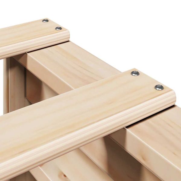 Рамка за легло без матрак, 160x200 см, масивна чамова дървесина