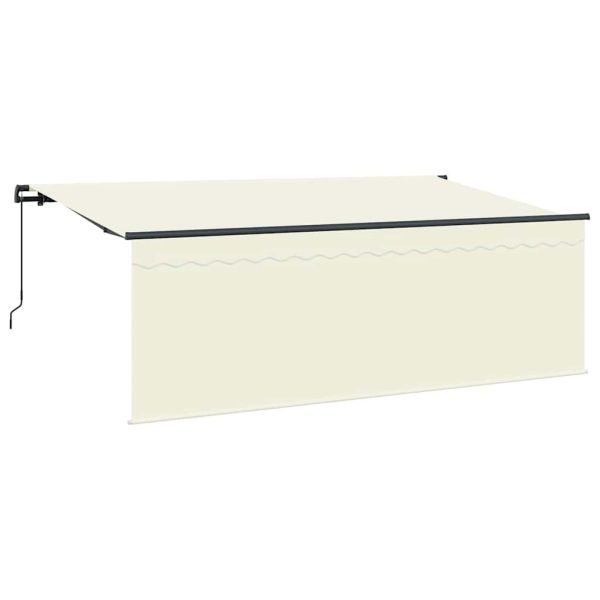 Сгъваем навес Крем и антрацит 400 x 200 cm