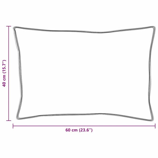 Възглавница с възглавница 2 pcs Бяло 40 x 60 cm Перо