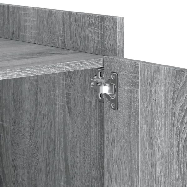 Нощно шкафче, сив сонома, 45x50x50 см, инженерно дърво