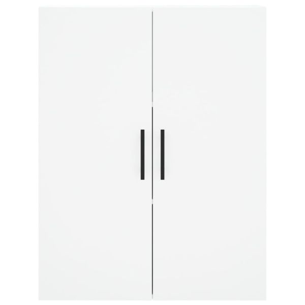 Стенен шкаф бял 69,5x34x90 см