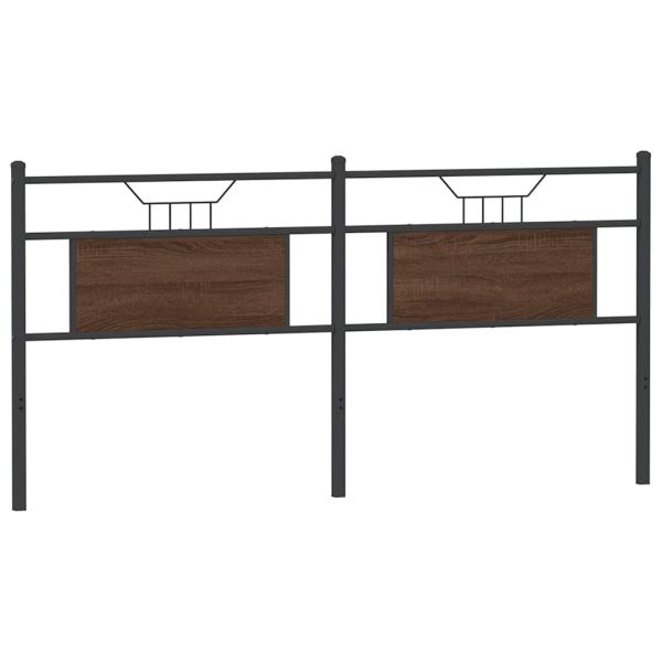 Горна табла, кафяв дъб, 160 см, инженерно дърво и стомана