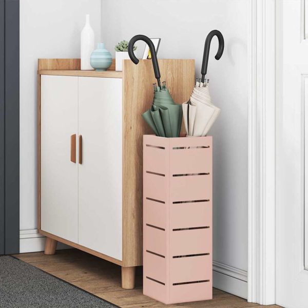 Стойка за чадър Розово 15.5 х 15.5 х 49 см Метал