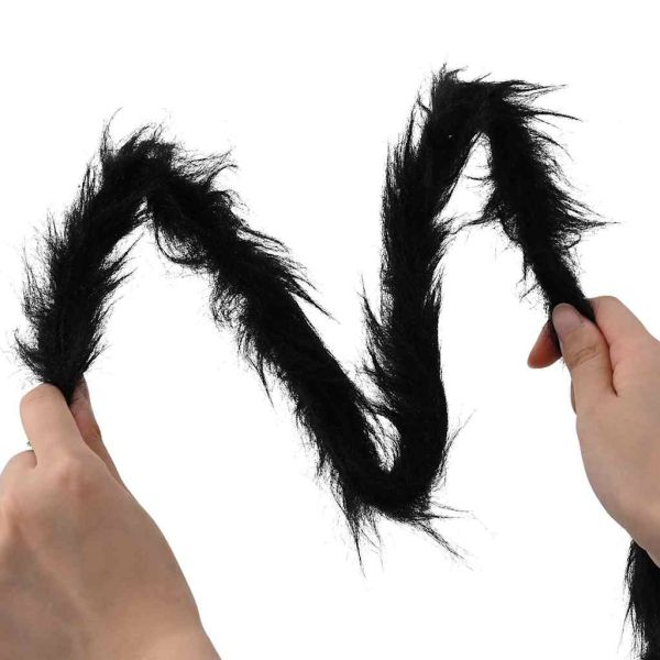 Декорация с паяк за Хелоуин 3 pcs Черно 200 cm