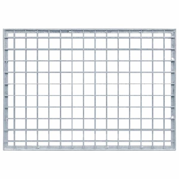 Решетка Сребрист 50 x 35 x 2 см Горещо поцинкована стомана