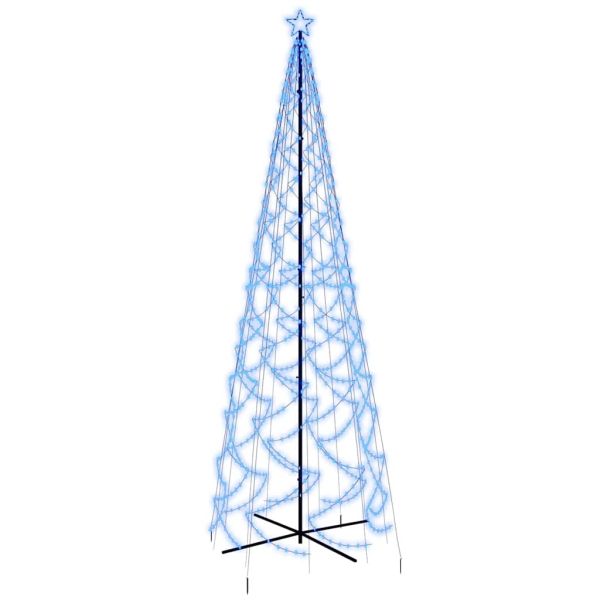 Коледна елха конус, синя, 1400 LED, 160x500 см