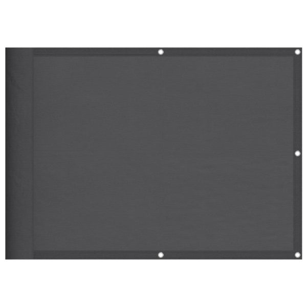 Балконски параван антрацит 75x800 см 100% полиестер оксфорд
